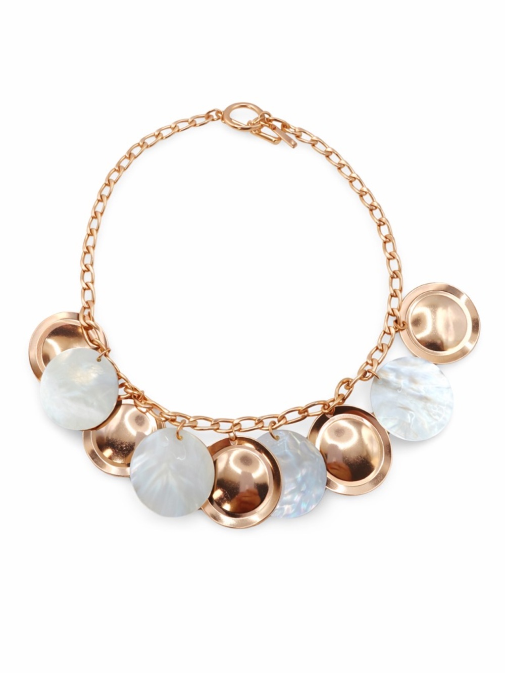 Nine West Rose gold/mother pearl necklace